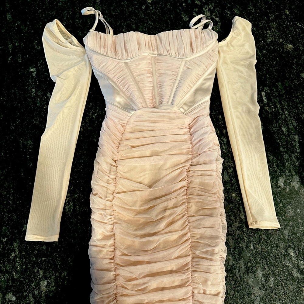 House of CB Freyja Ruched Dress (S)